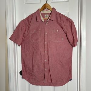 Vans short sleeve button down shirt size XL